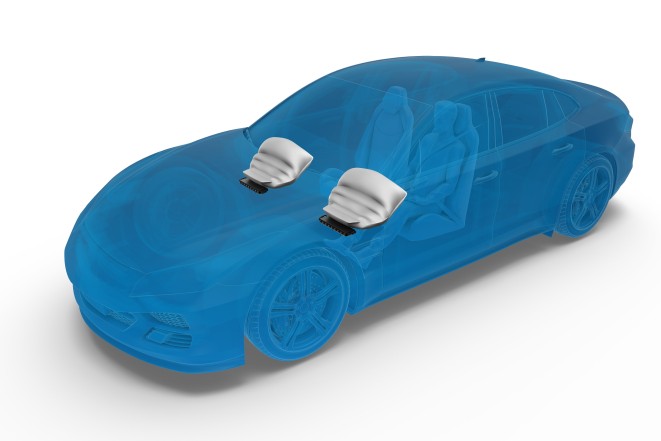 Leichter Knieairbag für Autos